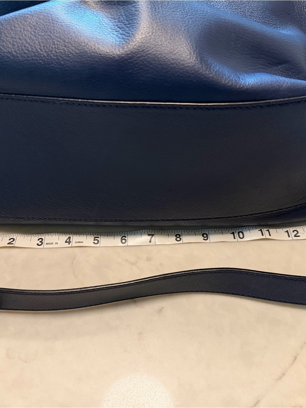 Givenchy Navy Leather Shoulder Tote - Picture 5 of 8